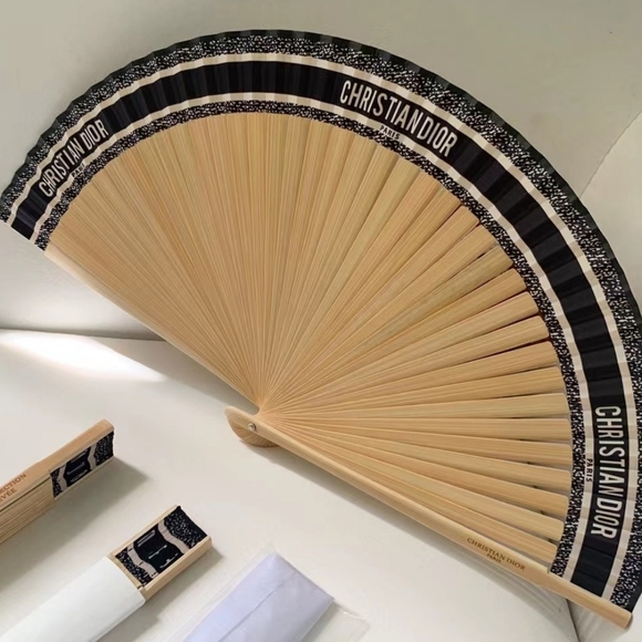 Christian Dior DIORIVIERA Novelty Folding Fan Japan - Picture 7 of 8